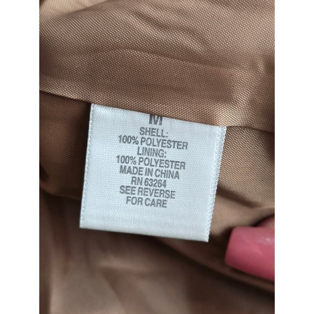 DressBarn Faux Suede Jacket size Medium brown tan Blazer - Picture 3 of 6